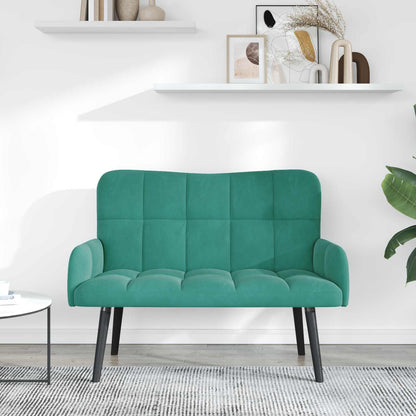 Twee Persoons Sofa Turquoise 115 x 61 x 87 cm Fluweel