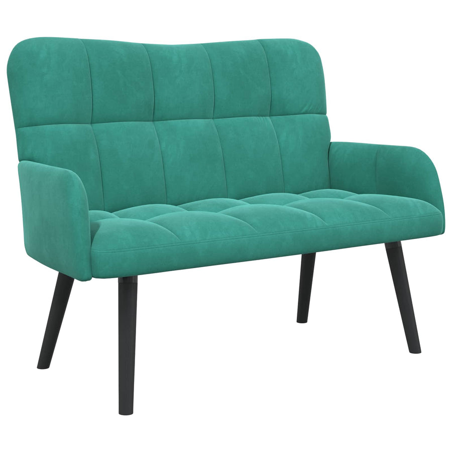 Twee Persoons Sofa Turquoise 115 x 61 x 87 cm Fluweel