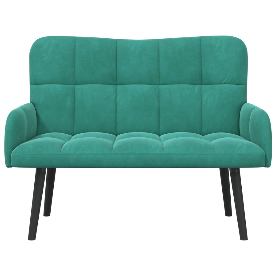 Twee Persoons Sofa Turquoise 115 x 61 x 87 cm Fluweel