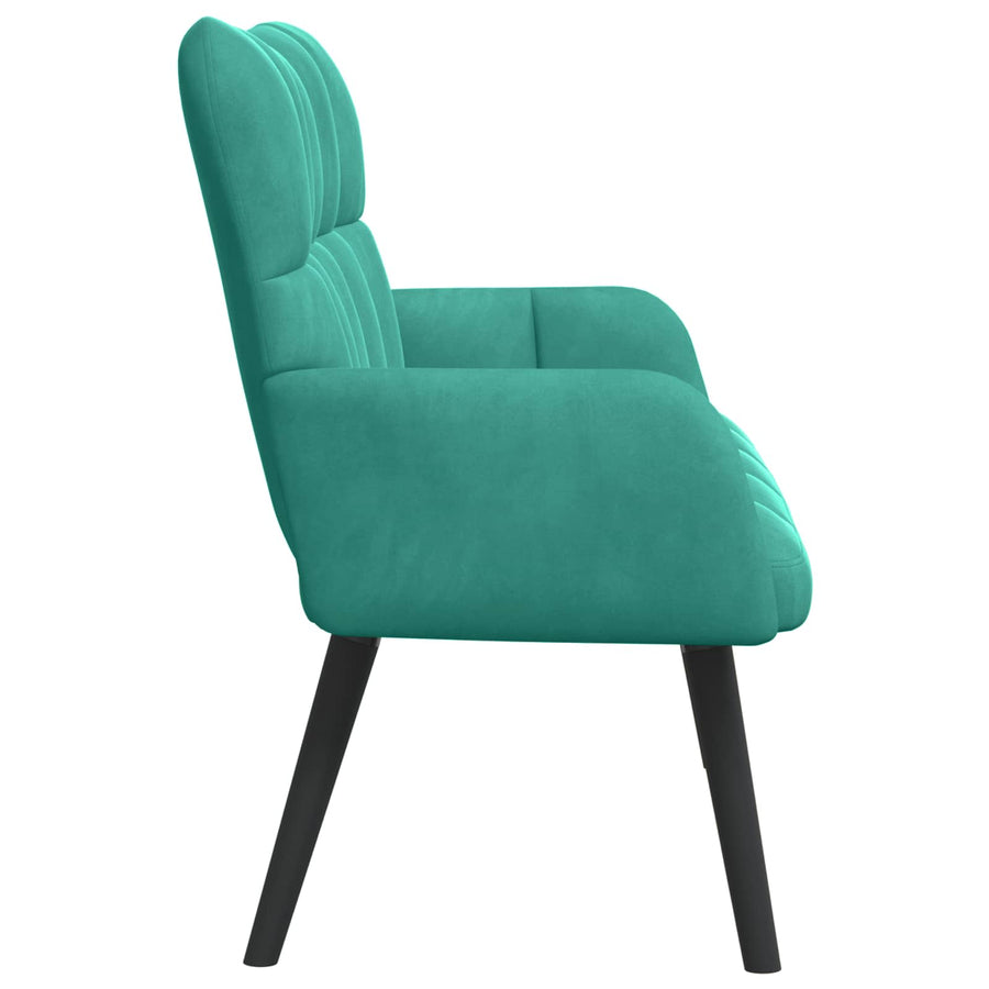 Twee Persoons Sofa Turquoise 115 x 61 x 87 cm Fluweel