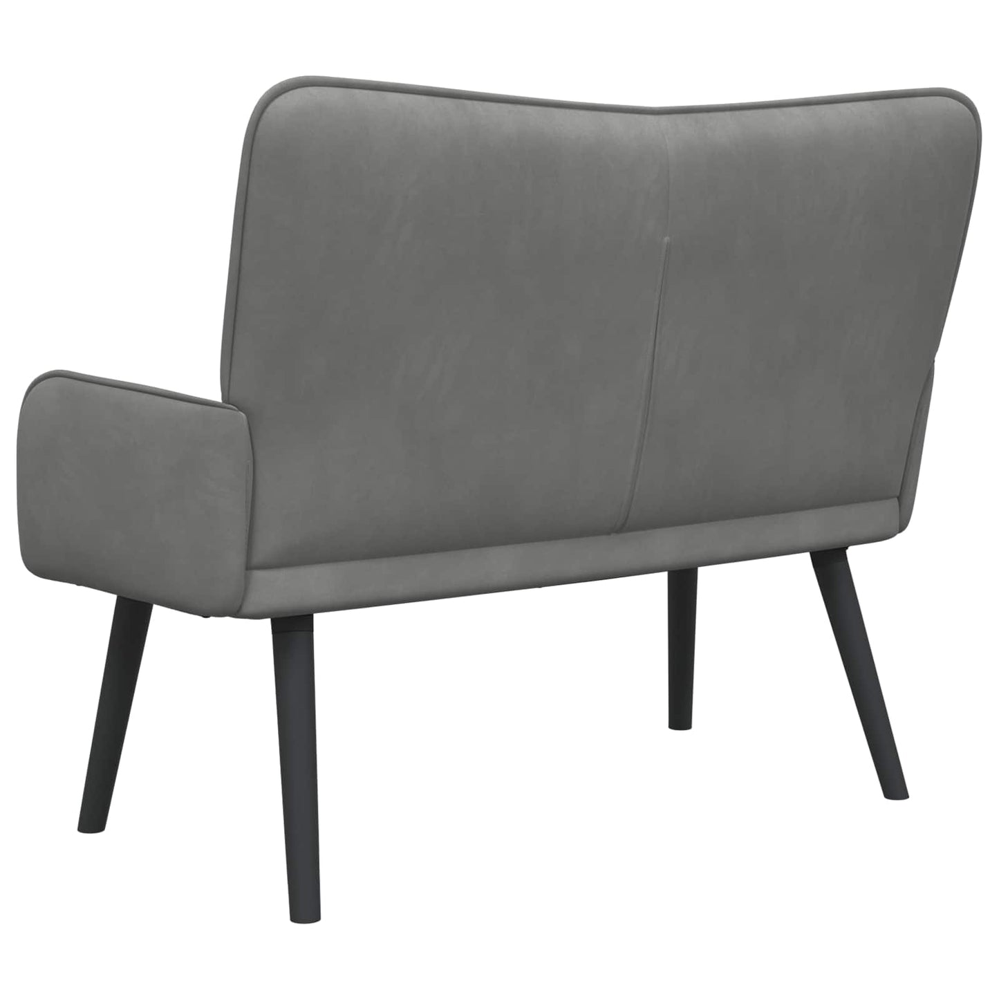 Twee Persoons Sofa Donkergrijs 115 x 61 x 87 cm Fluweel