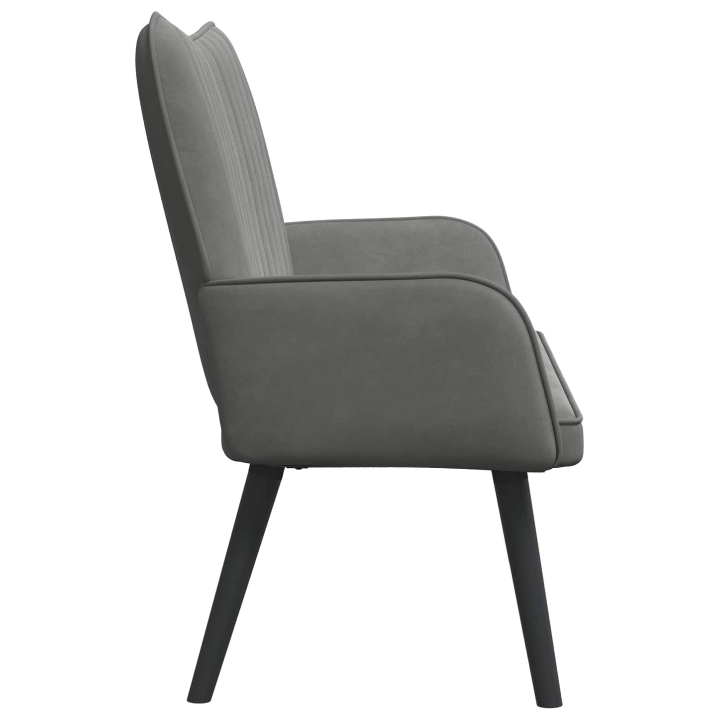 Twee Persoons Sofa Donkergrijs 115 x 61 x 87 cm Fluweel