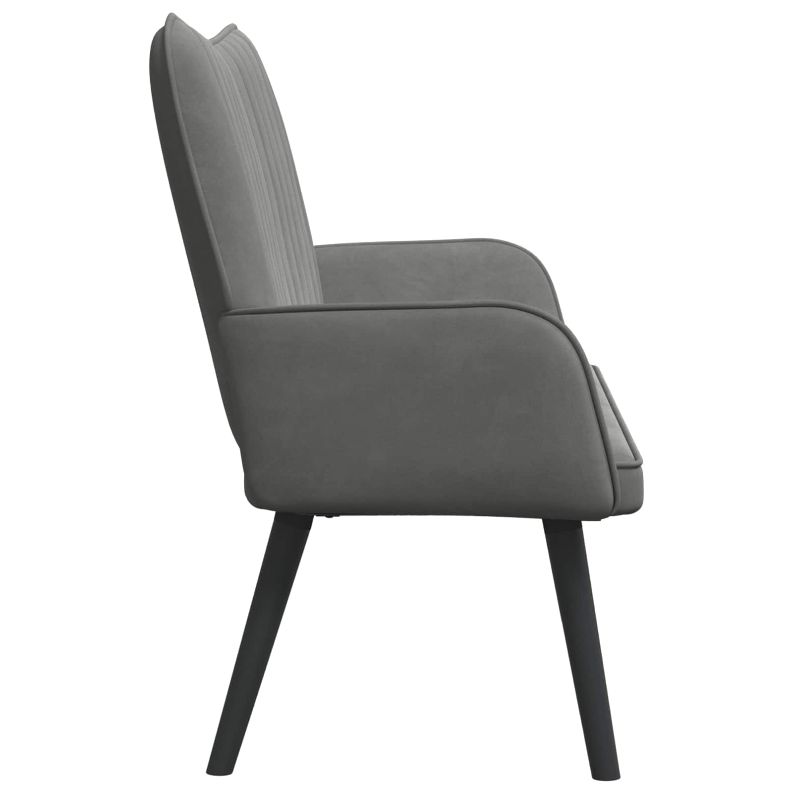Twee Persoons Sofa Donkergrijs 115 x 61 x 87 cm Fluweel