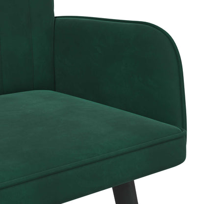 Twee Persoons Sofa Donkergroen 115 x 61 x 87 cm Fluweel