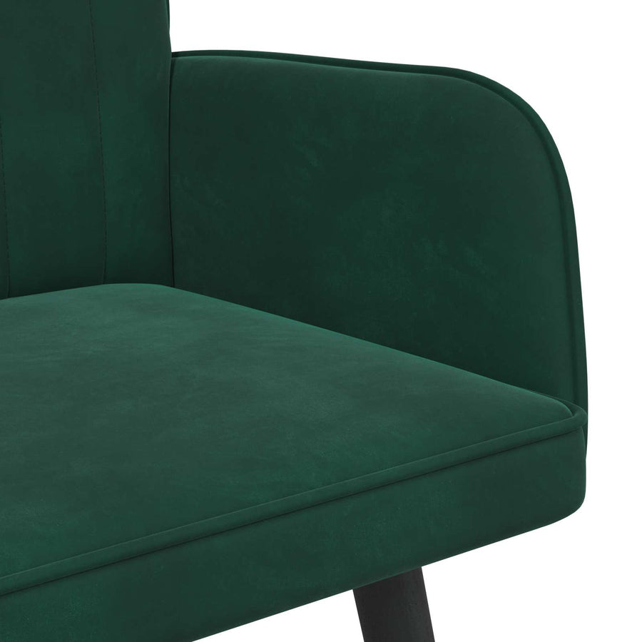 Twee Persoons Sofa Donkergroen 115 x 61 x 87 cm Fluweel