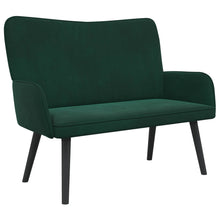 Twee Persoons Sofa Donkergroen 115 x 61 x 87 cm Fluweel