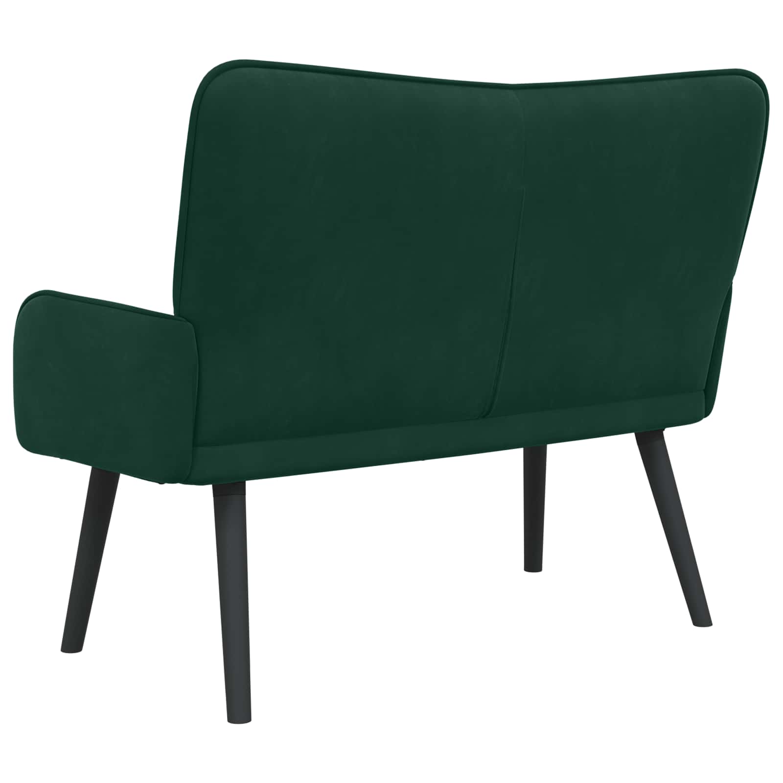 Twee Persoons Sofa Donkergroen 115 x 61 x 87 cm Fluweel