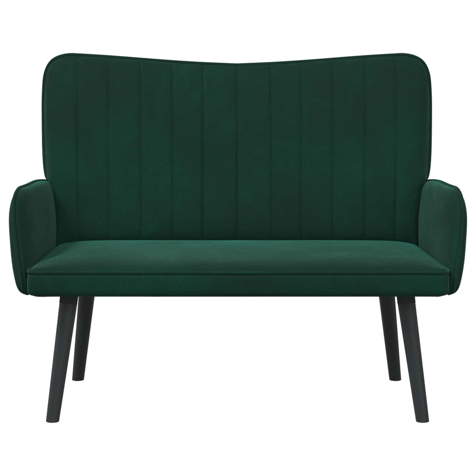 Twee Persoons Sofa Donkergroen 115 x 61 x 87 cm Fluweel