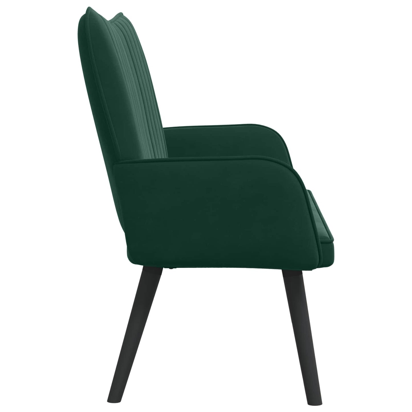 Twee Persoons Sofa Donkergroen 115 x 61 x 87 cm Fluweel
