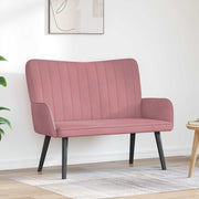Sofa roze 115x61x87 cm fluweel