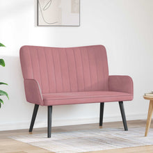 Twee Persoons Sofa Roze 115 x 61 x 87 cm Fluweel