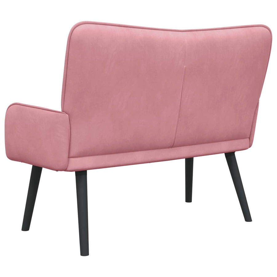 Twee Persoons Sofa Roze 115 x 61 x 87 cm Fluweel