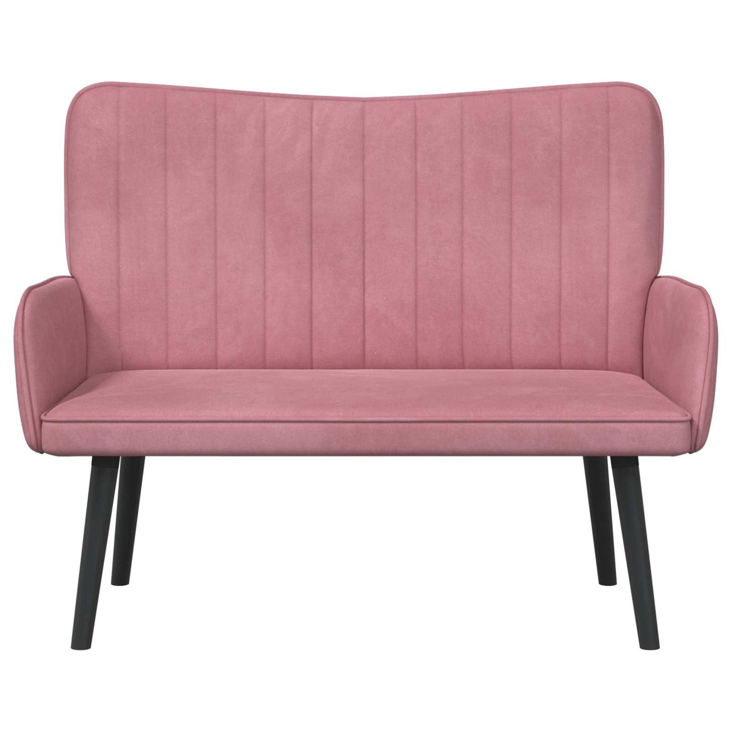 Twee Persoons Sofa Roze 115 x 61 x 87 cm Fluweel