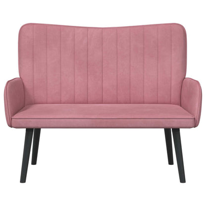Twee Persoons Sofa Roze 115 x 61 x 87 cm Fluweel