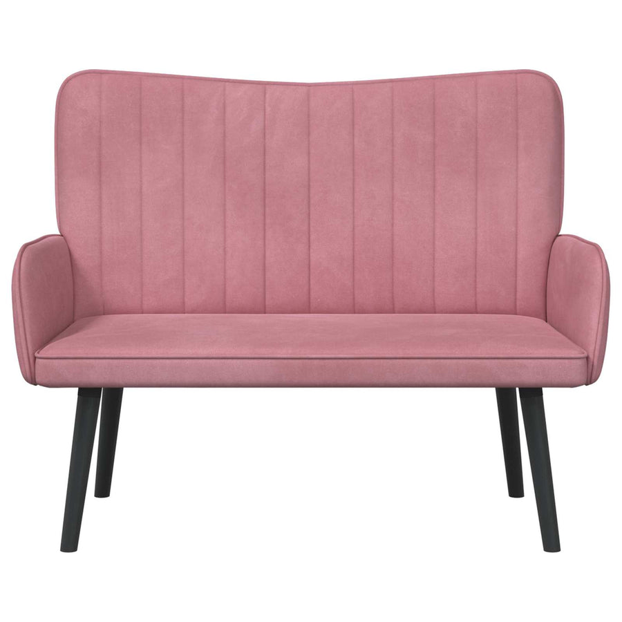 Twee Persoons Sofa Roze 115 x 61 x 87 cm Fluweel