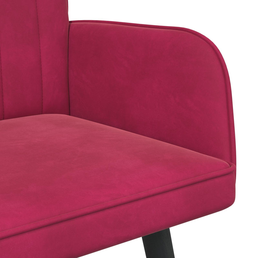 Twee Persoons Sofa Wijnrood 115 x 61 x 87 cm Fluweel