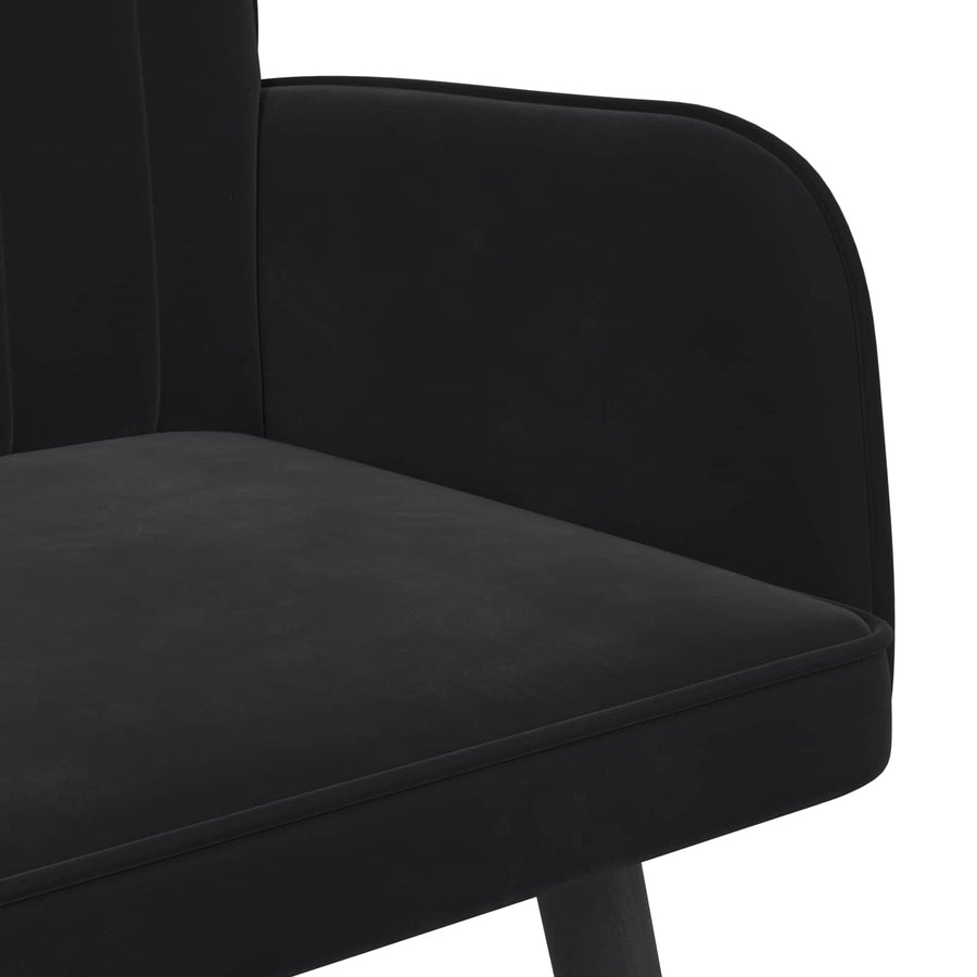 Twee Persoons Sofa Zwart 115 x 61 x 87 cm Fluweel