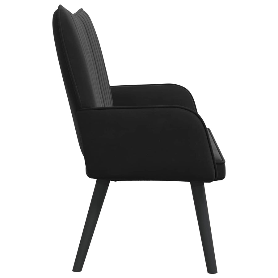 Twee Persoons Sofa Zwart 115 x 61 x 87 cm Fluweel
