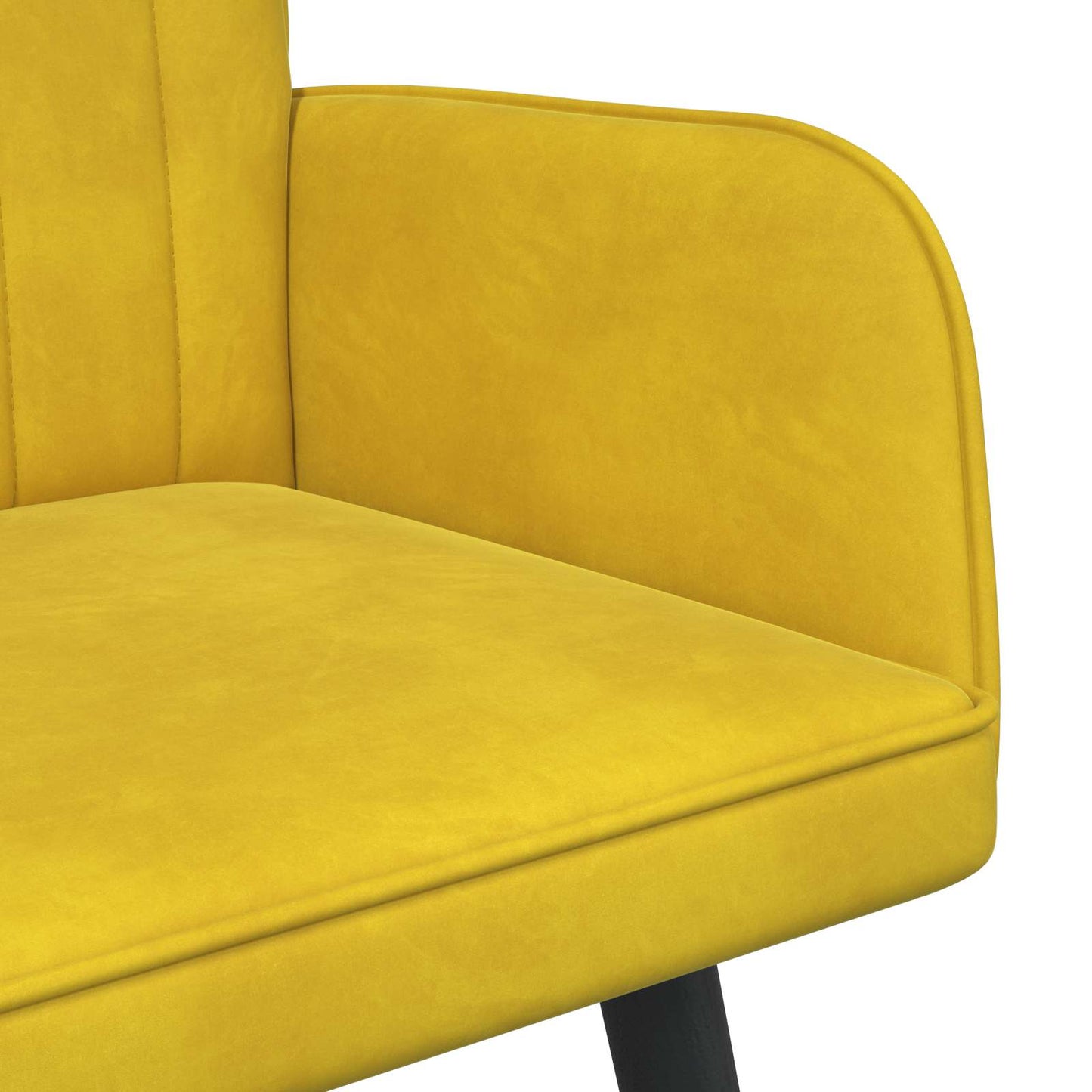 Twee Persoons Sofa Geel 115 x 61 x 87 cm Fluweel