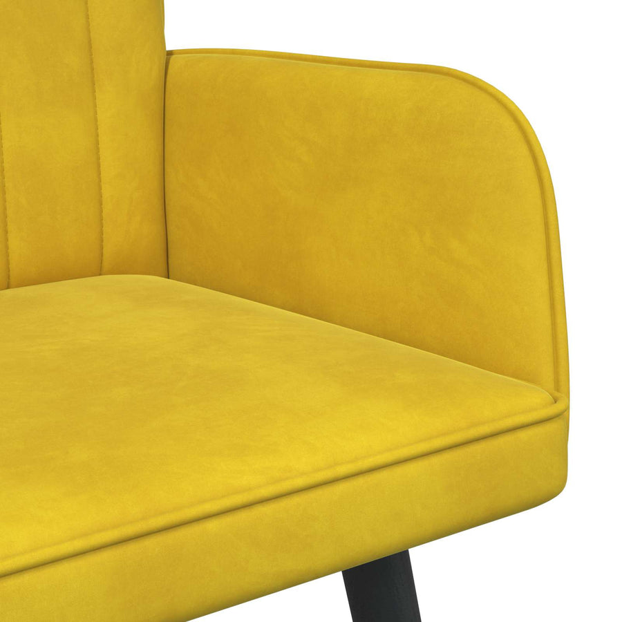 Twee Persoons Sofa Geel 115 x 61 x 87 cm Fluweel