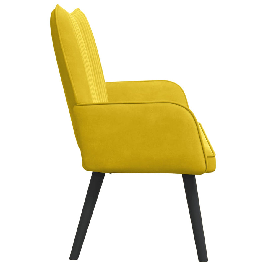 Twee Persoons Sofa Geel 115 x 61 x 87 cm Fluweel