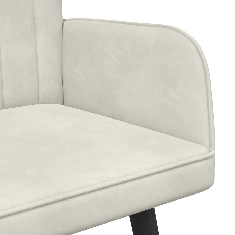Twee Persoons Sofa Crème 115 x 61 x 87 cm Fluweel