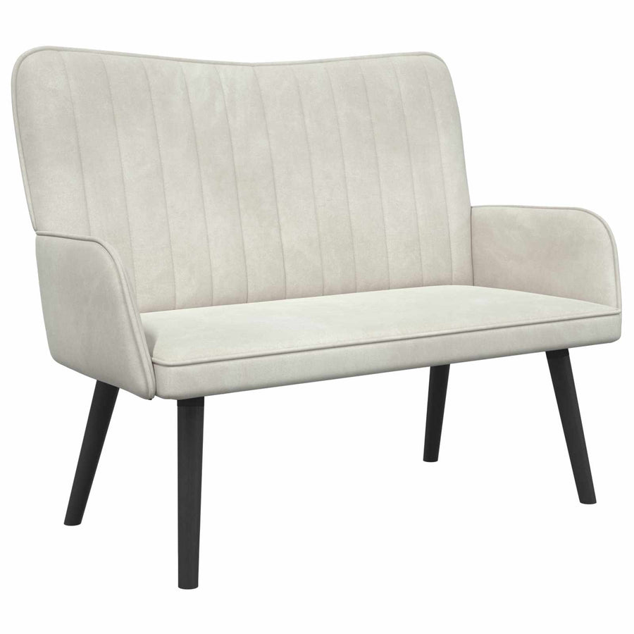 Twee Persoons Sofa Crème 115 x 61 x 87 cm Fluweel