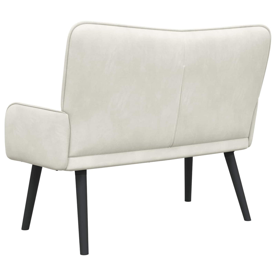 Twee Persoons Sofa Crème 115 x 61 x 87 cm Fluweel