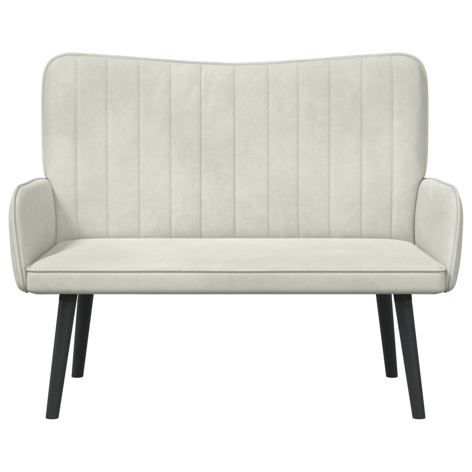 Twee Persoons Sofa Crème 115 x 61 x 87 cm Fluweel