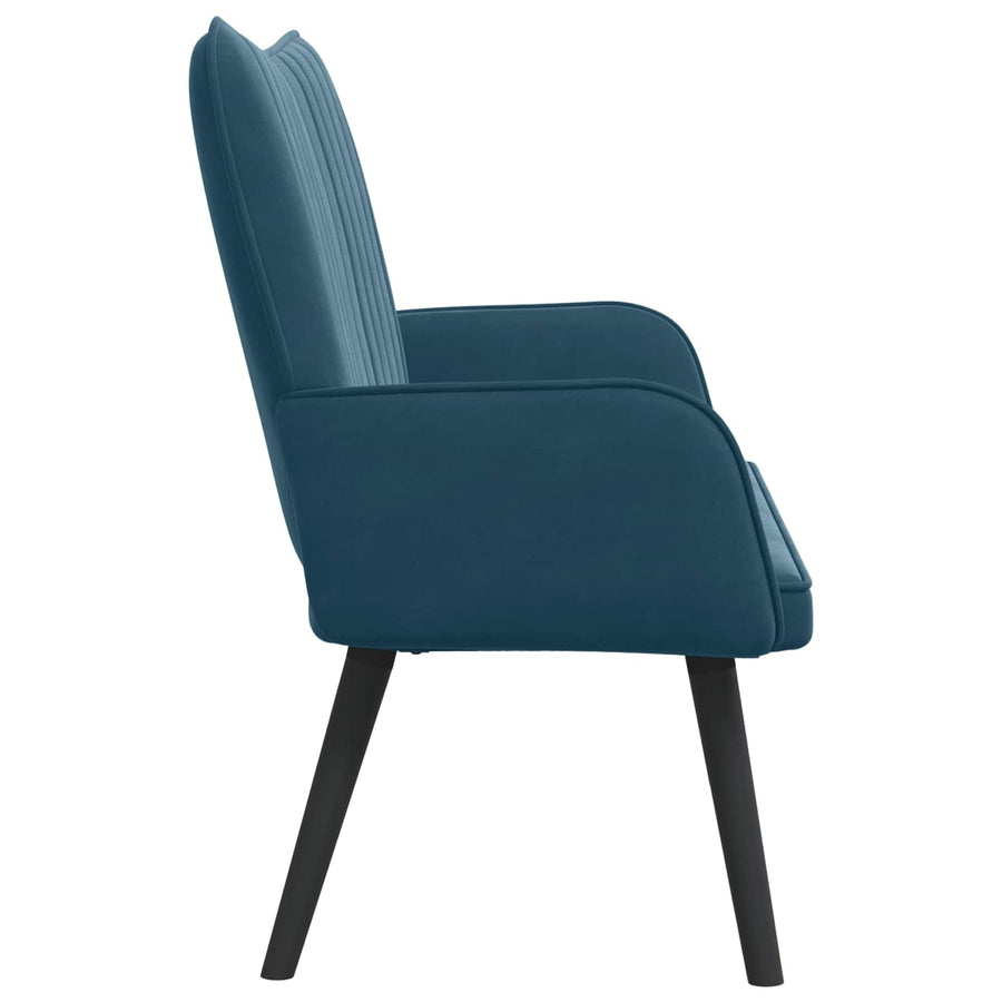 Twee Persoons Sofa Blauw 115 x 61 x 87 cm Fluweel