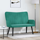 Two Seater Sofa Turquoise 115 x 61 x 87 cm Velvet