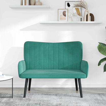 Twee Persoons Sofa Turquoise 115 x 61 x 87 cm Fluweel