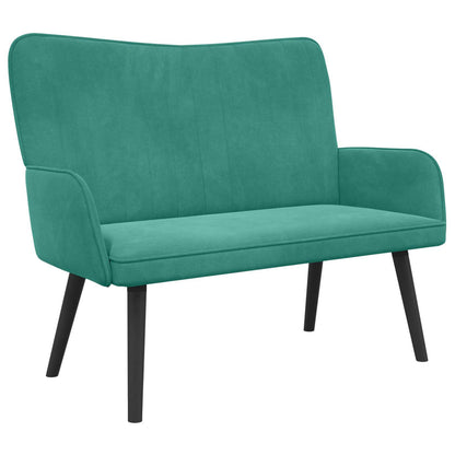 Twee Persoons Sofa Turquoise 115 x 61 x 87 cm Fluweel