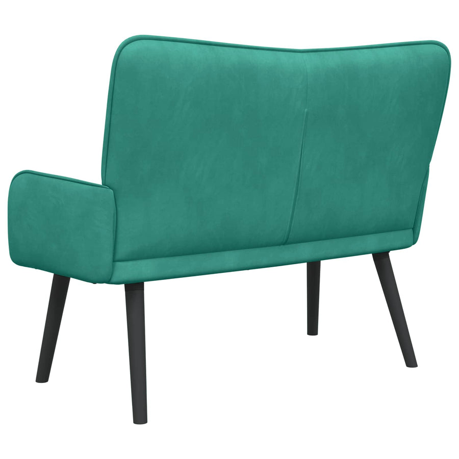 Twee Persoons Sofa Turquoise 115 x 61 x 87 cm Fluweel