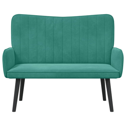 Twee Persoons Sofa Turquoise 115 x 61 x 87 cm Fluweel