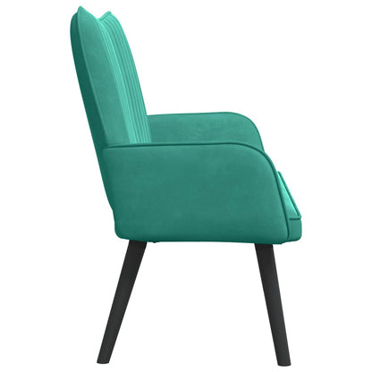 Twee Persoons Sofa Turquoise 115 x 61 x 87 cm Fluweel