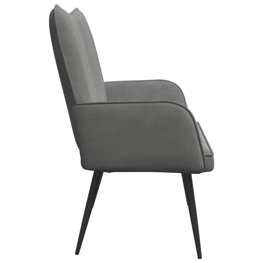 Twee Persoons Sofa Donkergrijs 115 x 61 x 87 cm Fluweel