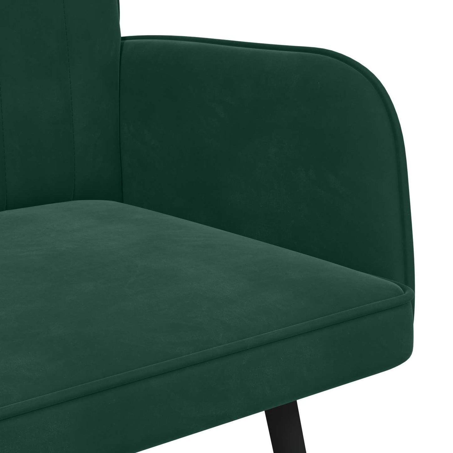Twee Persoons Sofa Donkergroen 115 x 61 x 87 cm Fluweel