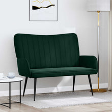 Twee Persoons Sofa Donkergroen 115 x 61 x 87 cm Fluweel