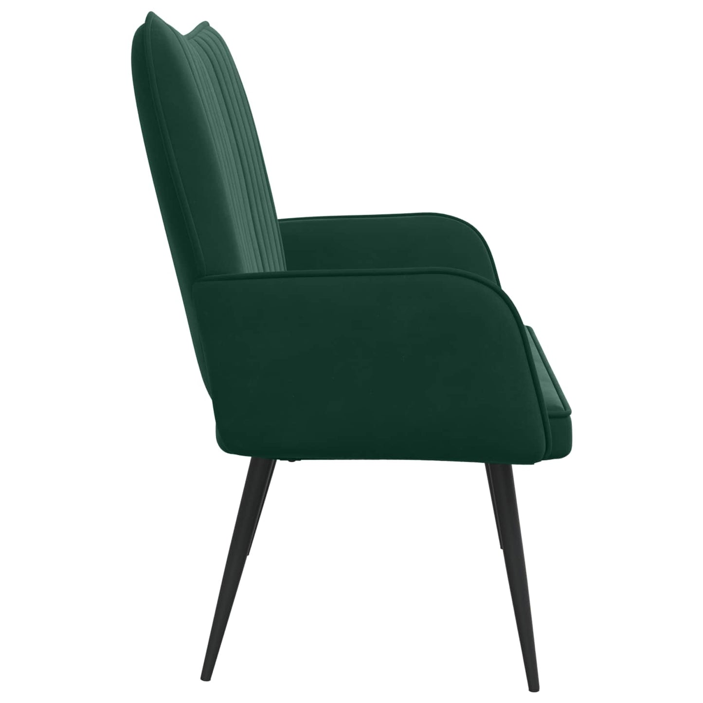 Twee Persoons Sofa Donkergroen 115 x 61 x 87 cm Fluweel