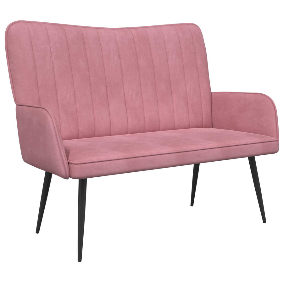 Twee Persoons Sofa Roze 115 x 61 x 87 cm Fluweel