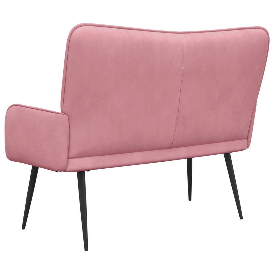 Twee Persoons Sofa Roze 115 x 61 x 87 cm Fluweel