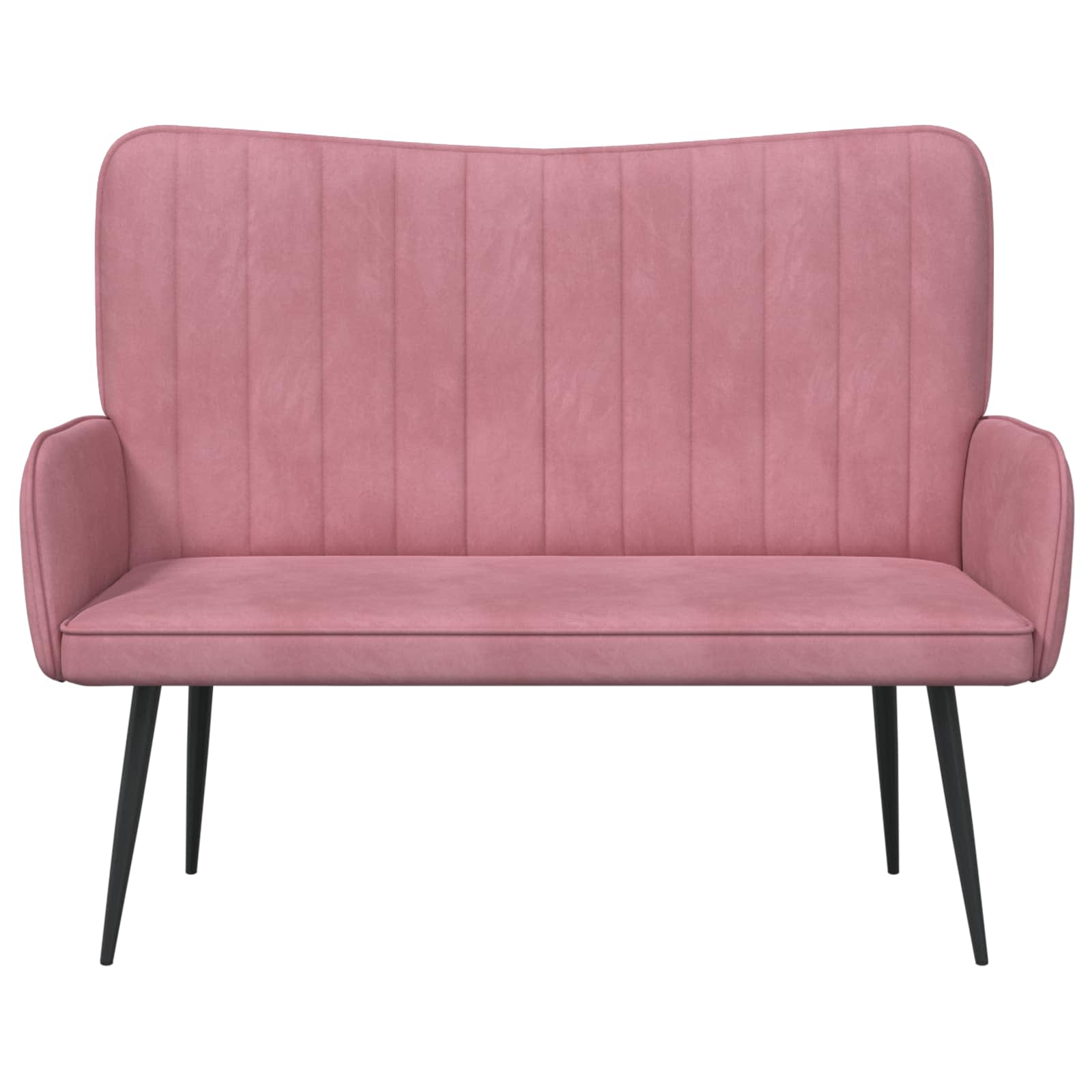 Twee Persoons Sofa Roze 115 x 61 x 87 cm Fluweel