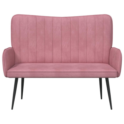 Twee Persoons Sofa Roze 115 x 61 x 87 cm Fluweel