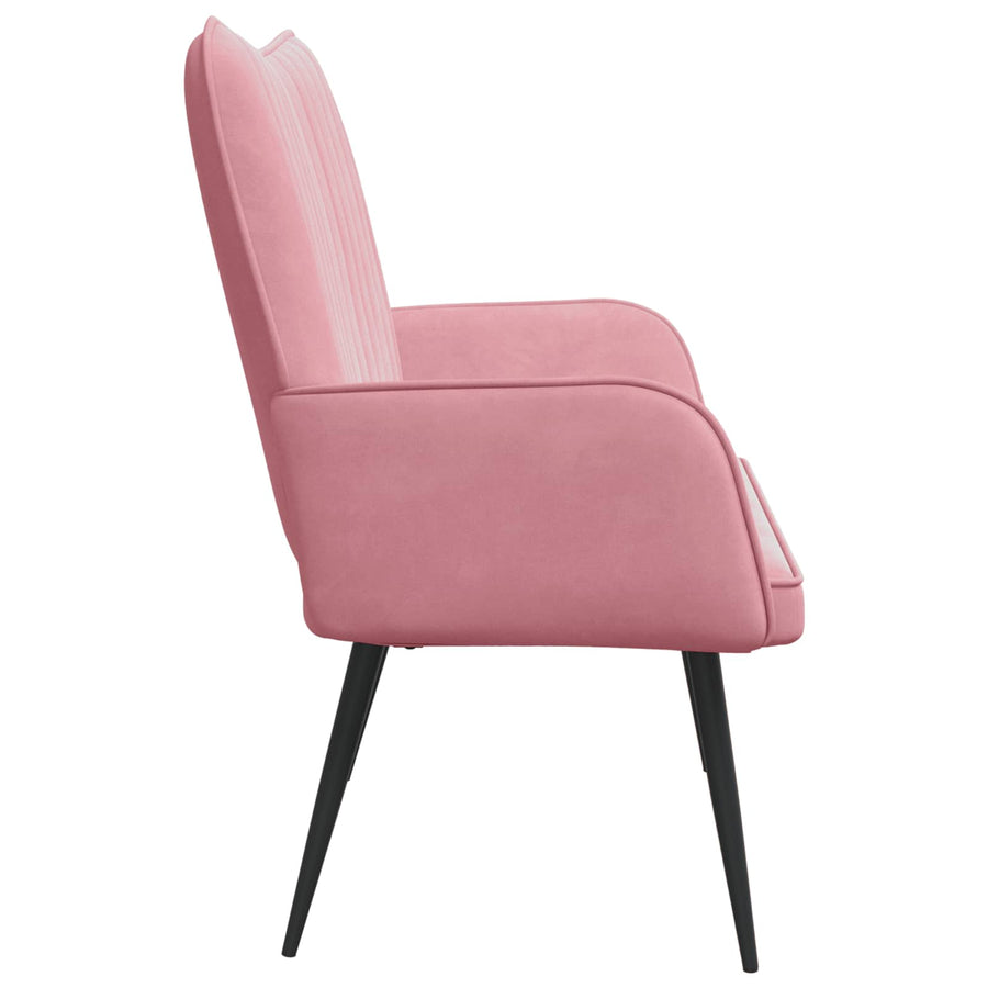 Twee Persoons Sofa Roze 115 x 61 x 87 cm Fluweel