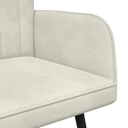 Twee Persoons Sofa Crème 115 x 61 x 87 cm Fluweel