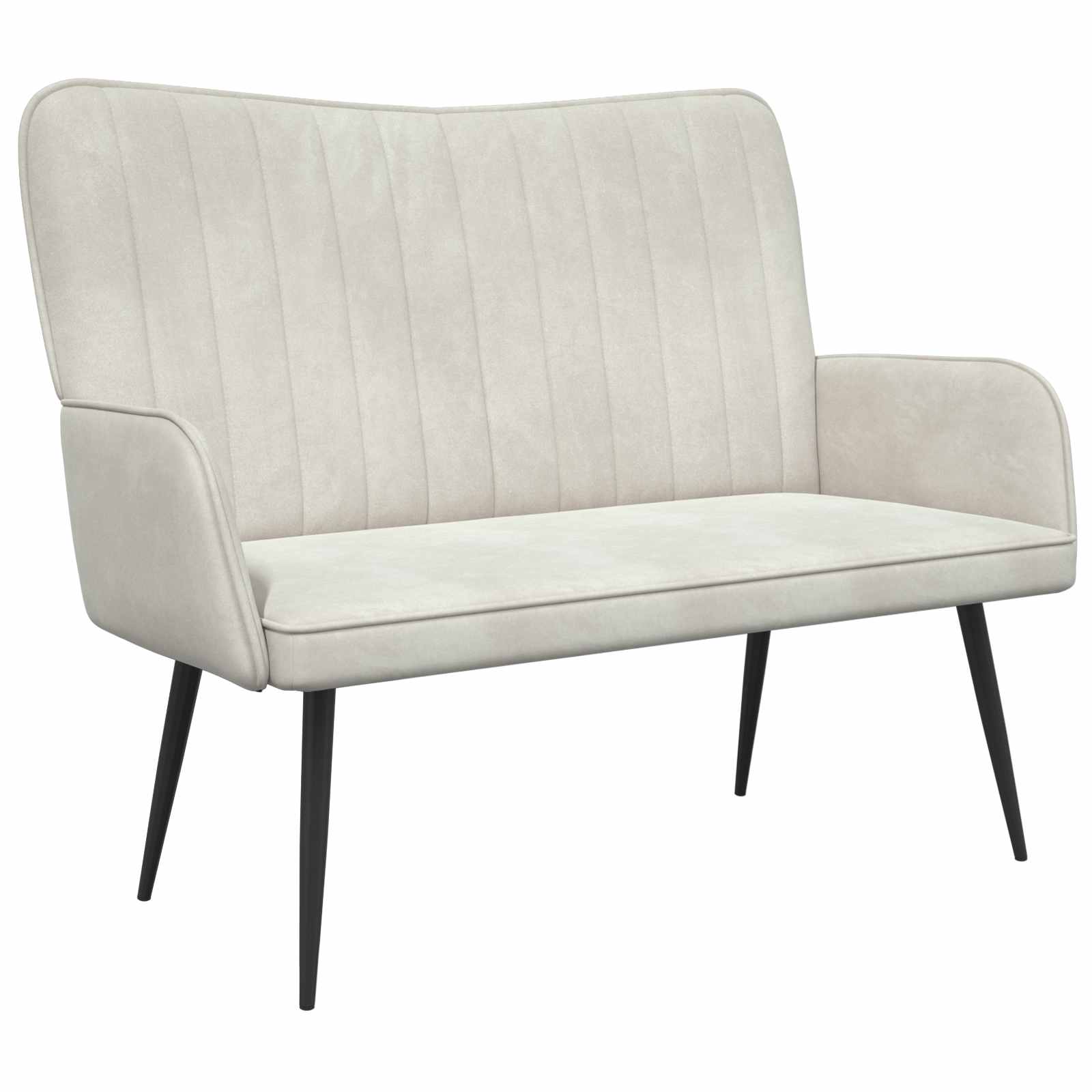 Twee Persoons Sofa Crème 115 x 61 x 87 cm Fluweel