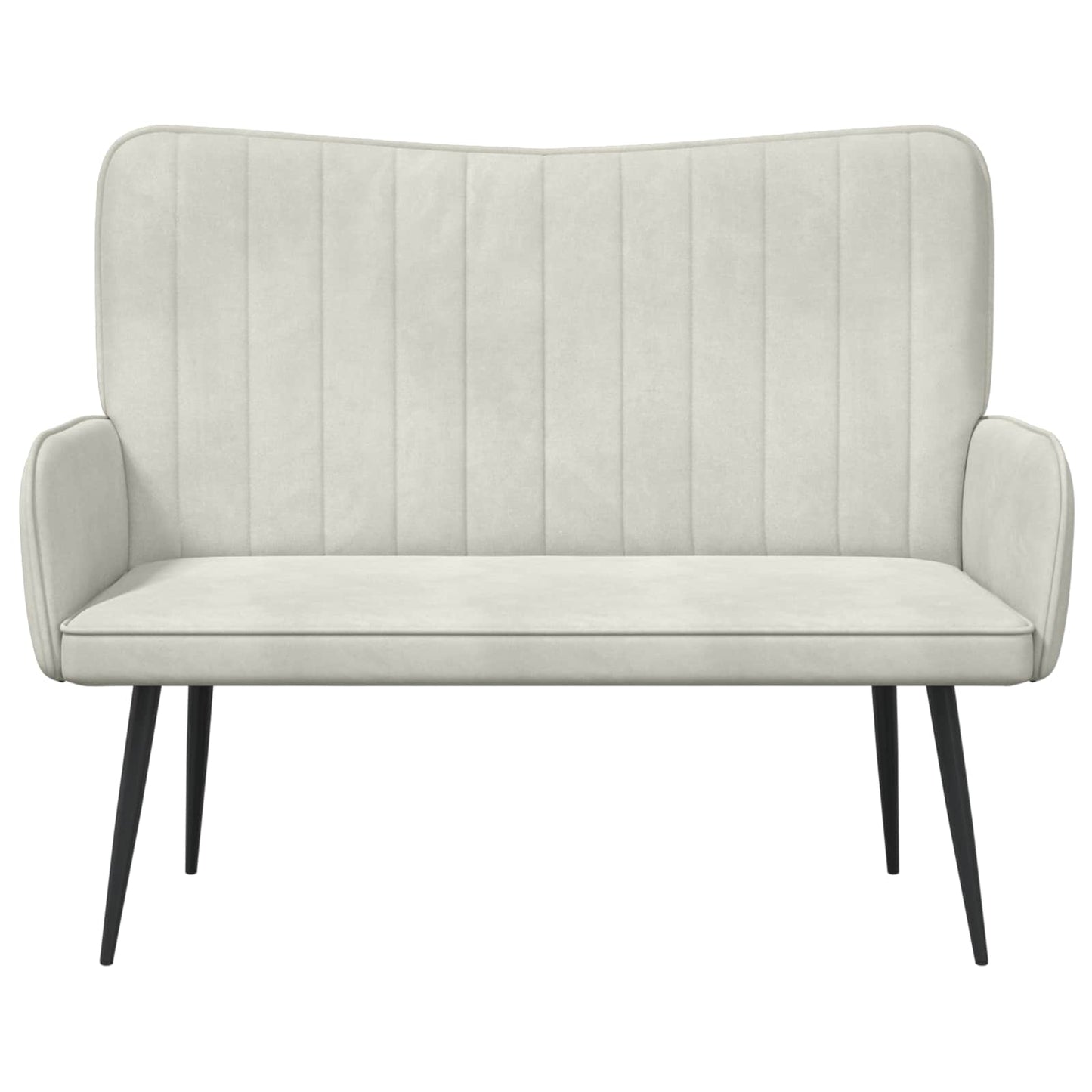 Twee Persoons Sofa Crème 115 x 61 x 87 cm Fluweel
