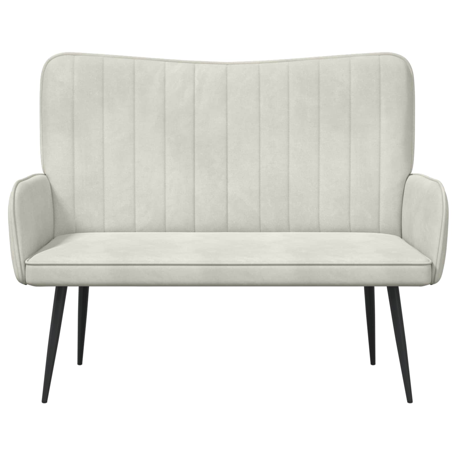 Twee Persoons Sofa Crème 115 x 61 x 87 cm Fluweel