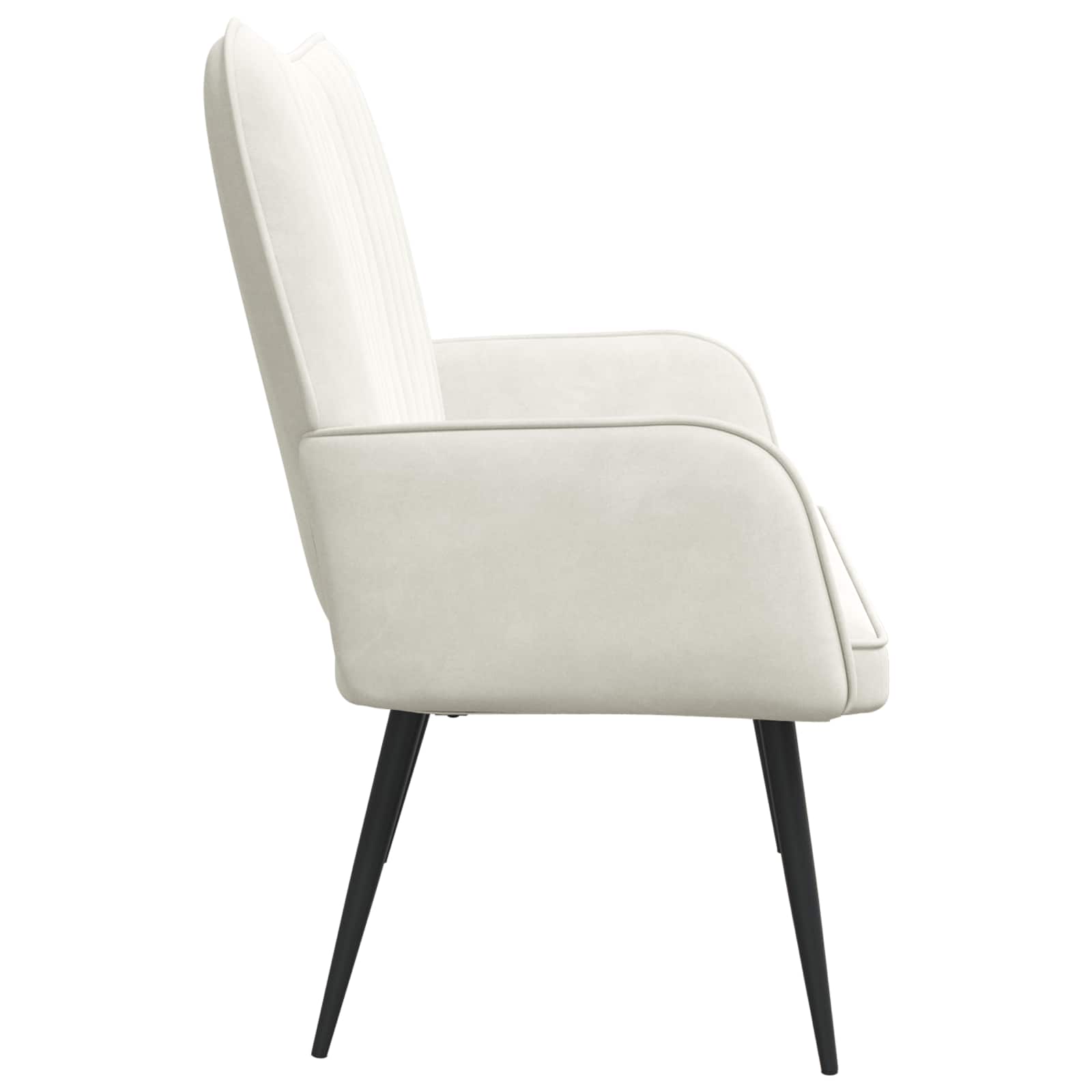 Twee Persoons Sofa Crème 115 x 61 x 87 cm Fluweel